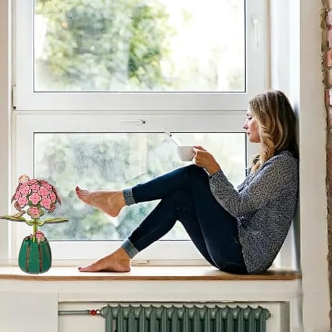 3D PUZZLE KIT, WOODEN FLOWER, MODELING KIT FOR ARTIFICIAL FLOWERS TO ASSEMBLE, VALENTINE'S GIFT, HOME DECORATION, MOTHER'S DAY GIFT (B) - Image 4